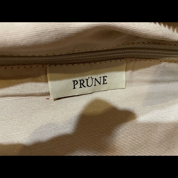 Red leather bag w/chrome/silver. Great condition. By “Prune” - Picture 3 of 4